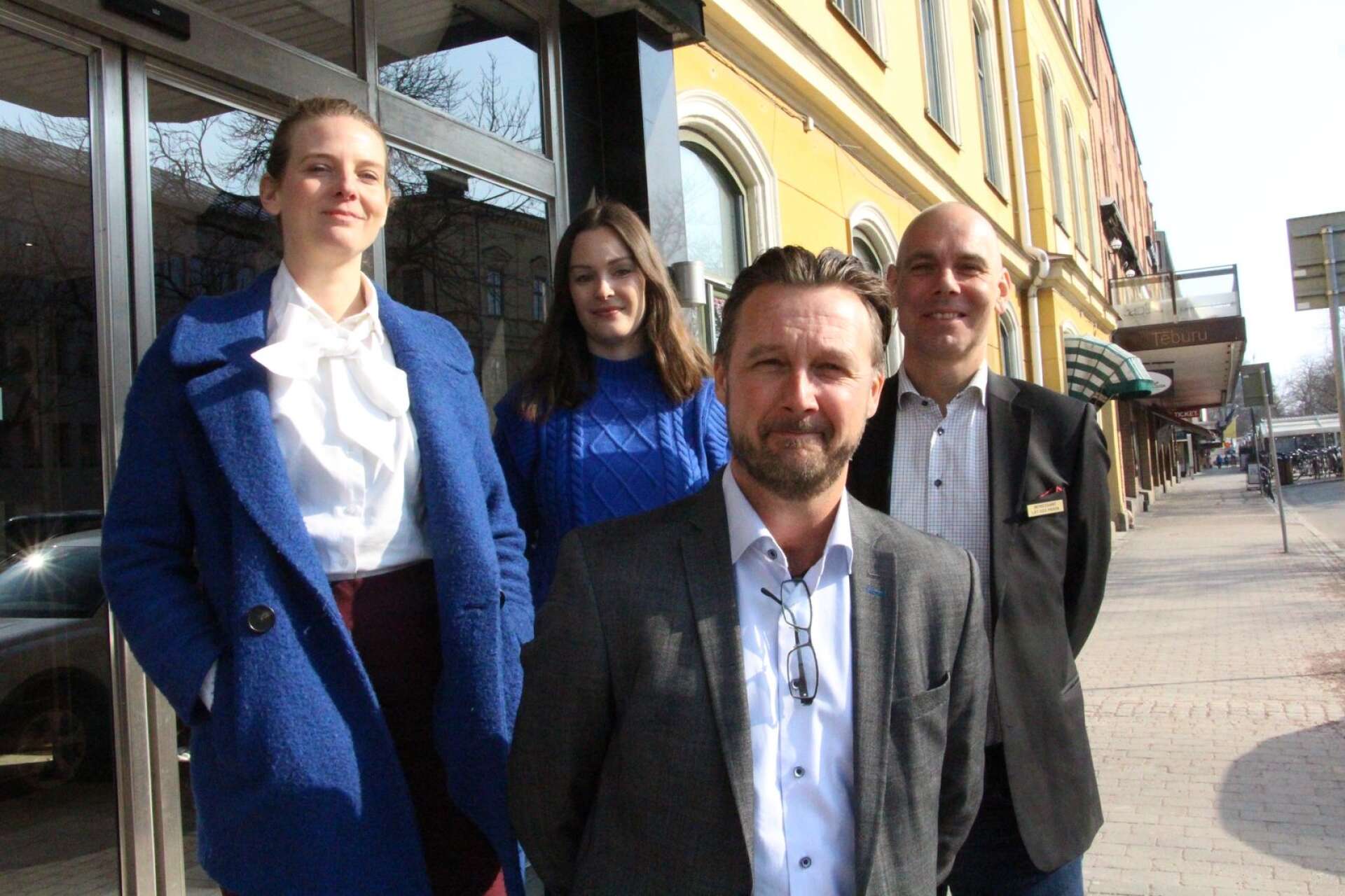 Sara Hjalmarsdotter Gund, Klara Thorell, Thomas Lindström och Jacob Lund är taggade på torsdagens Företagssalongen på Elite Stadshotellet i Karlstad.