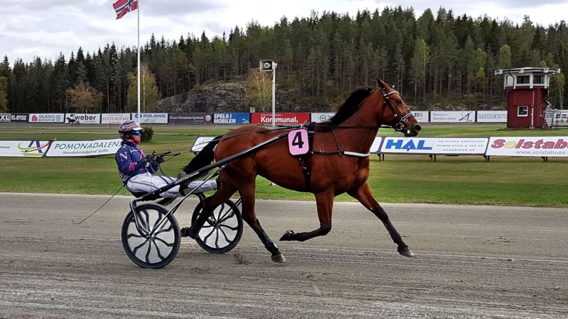 Nathalie Blom, här tillsammans med Only one Winner, har flyttat sin licens till Årjängstravet.
