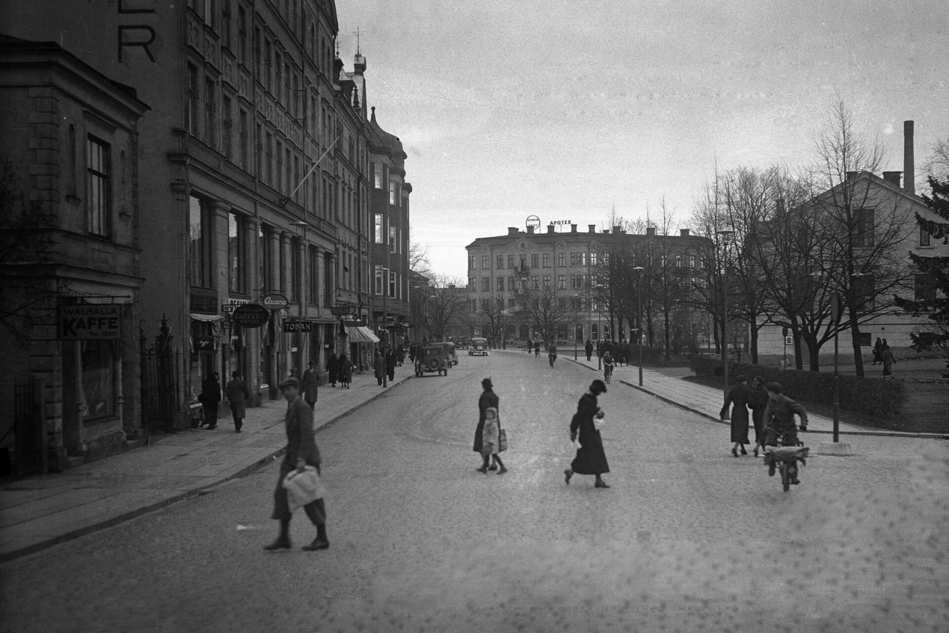 Kungsgatan mot Hagatorget år 1934.