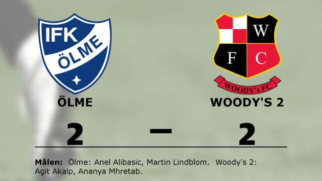 IFK Ölme spelade lika mot Woody&apos;s FC 2