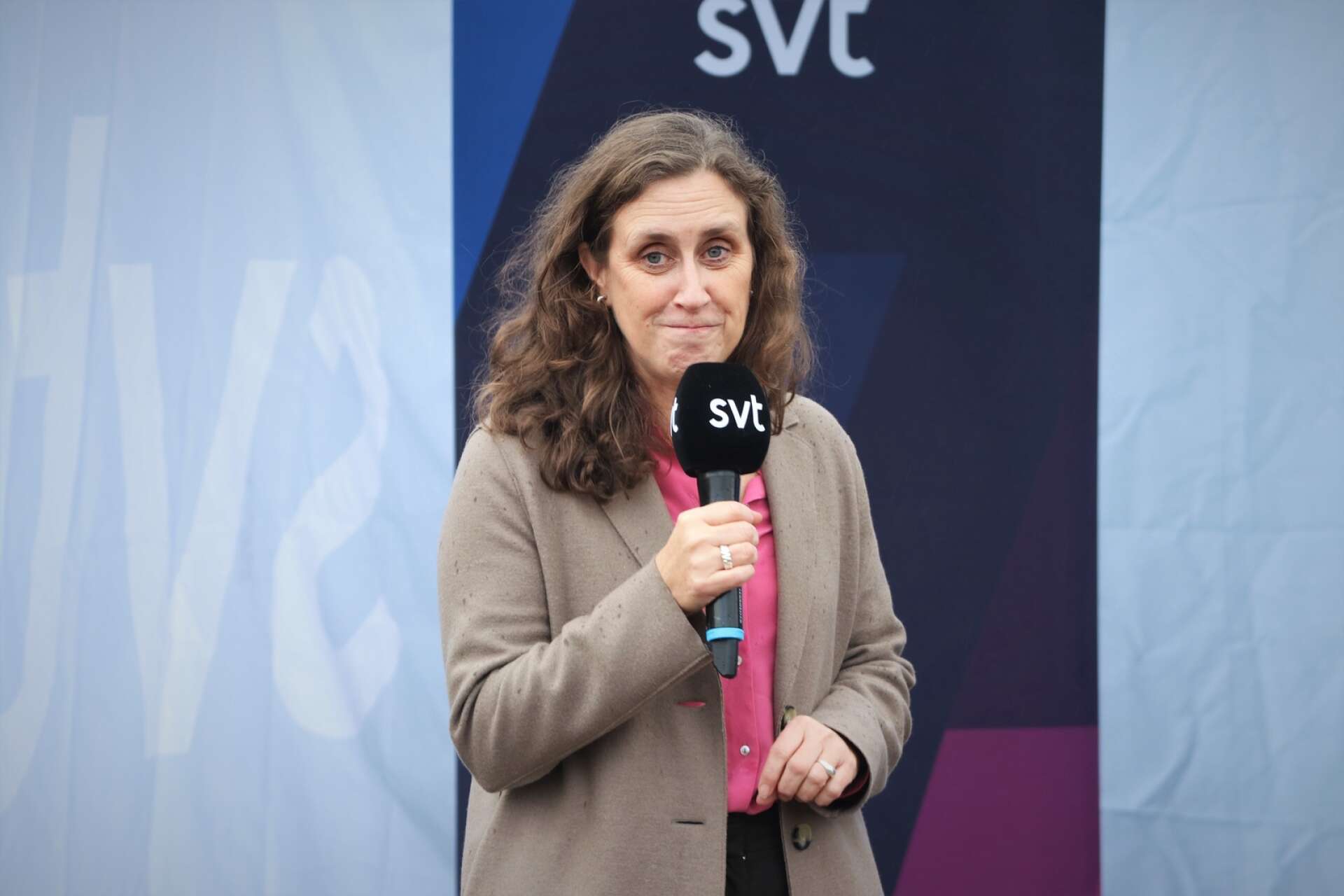 SVT:s vd Hanna Stjärne var en av gästerna när Sveriges Television i november invigde sin nya lokalredaktion i Åmål. 