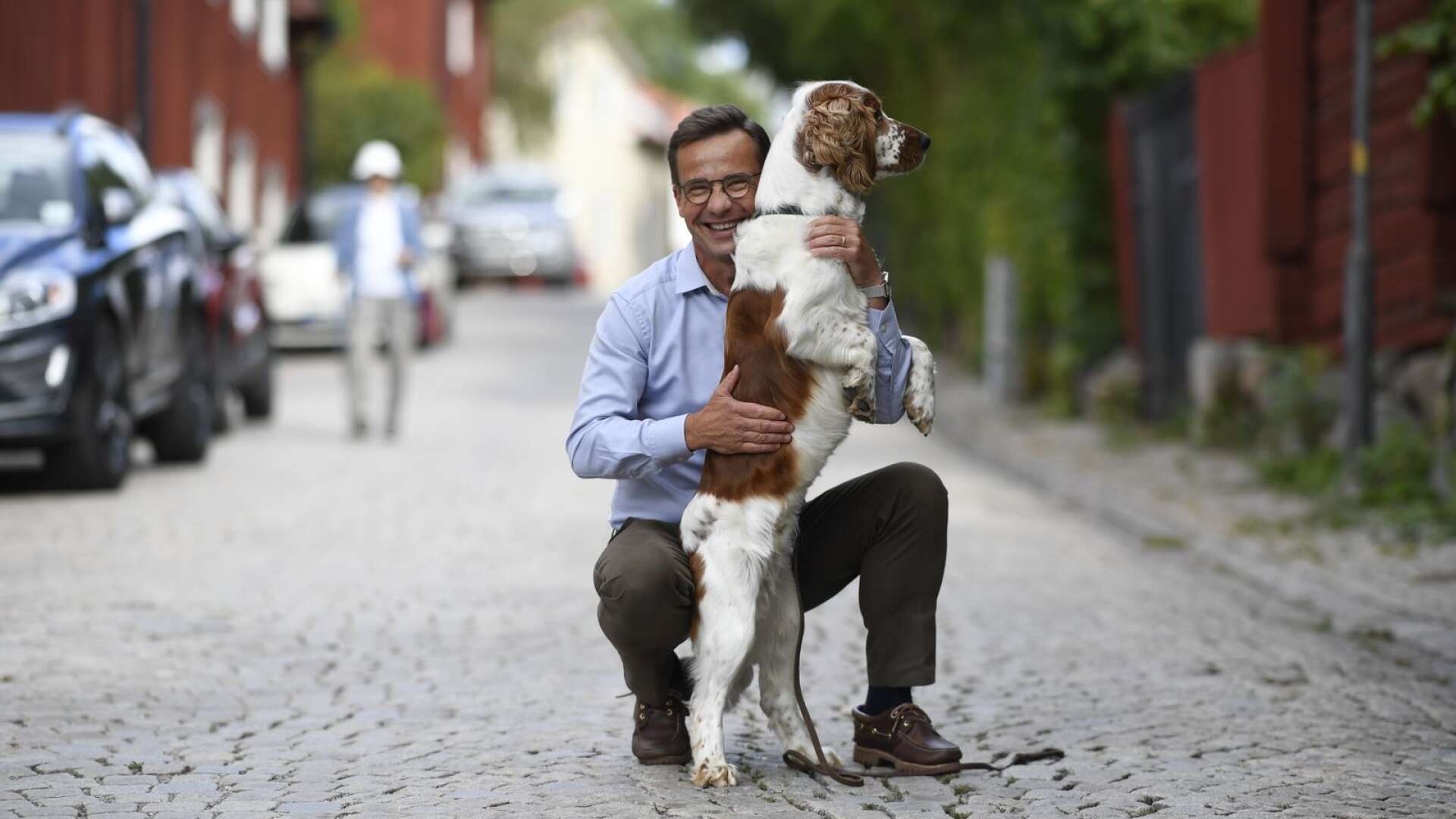 Ulf Kristersson (M) syns ofta med sin hund.