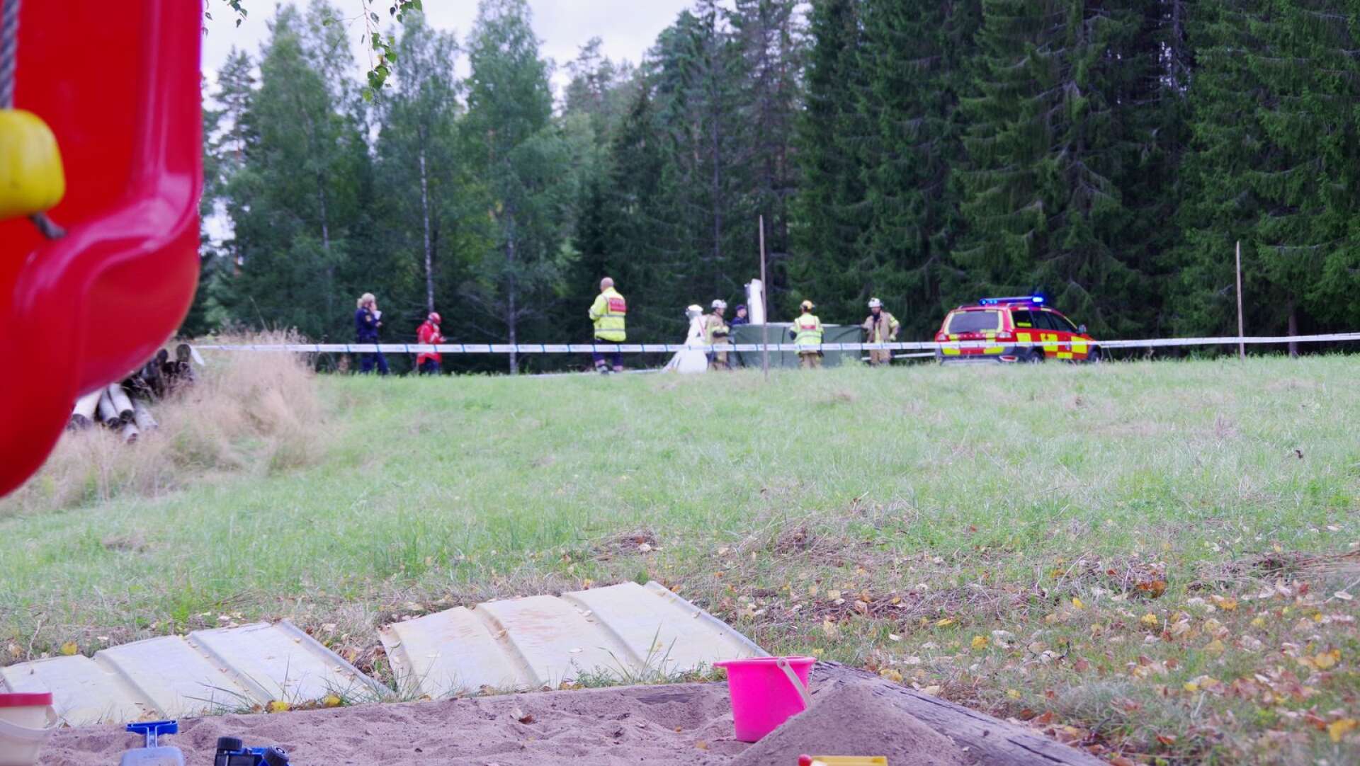 Olyckan inträffade i Stora Skärmnäs den 29 augusti. Planet kraschade bara ett 50-tal meter från en sandlåda.