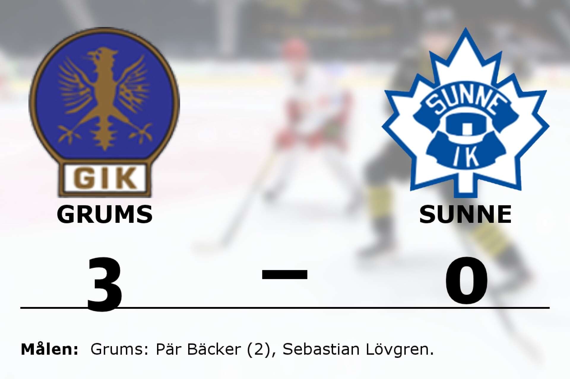 Grums IK Hockey vann mot Sunne IK