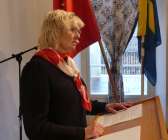 Säffles oppositionsledare Ann Mlakar var kritisk mot regeringen i sitt tal.