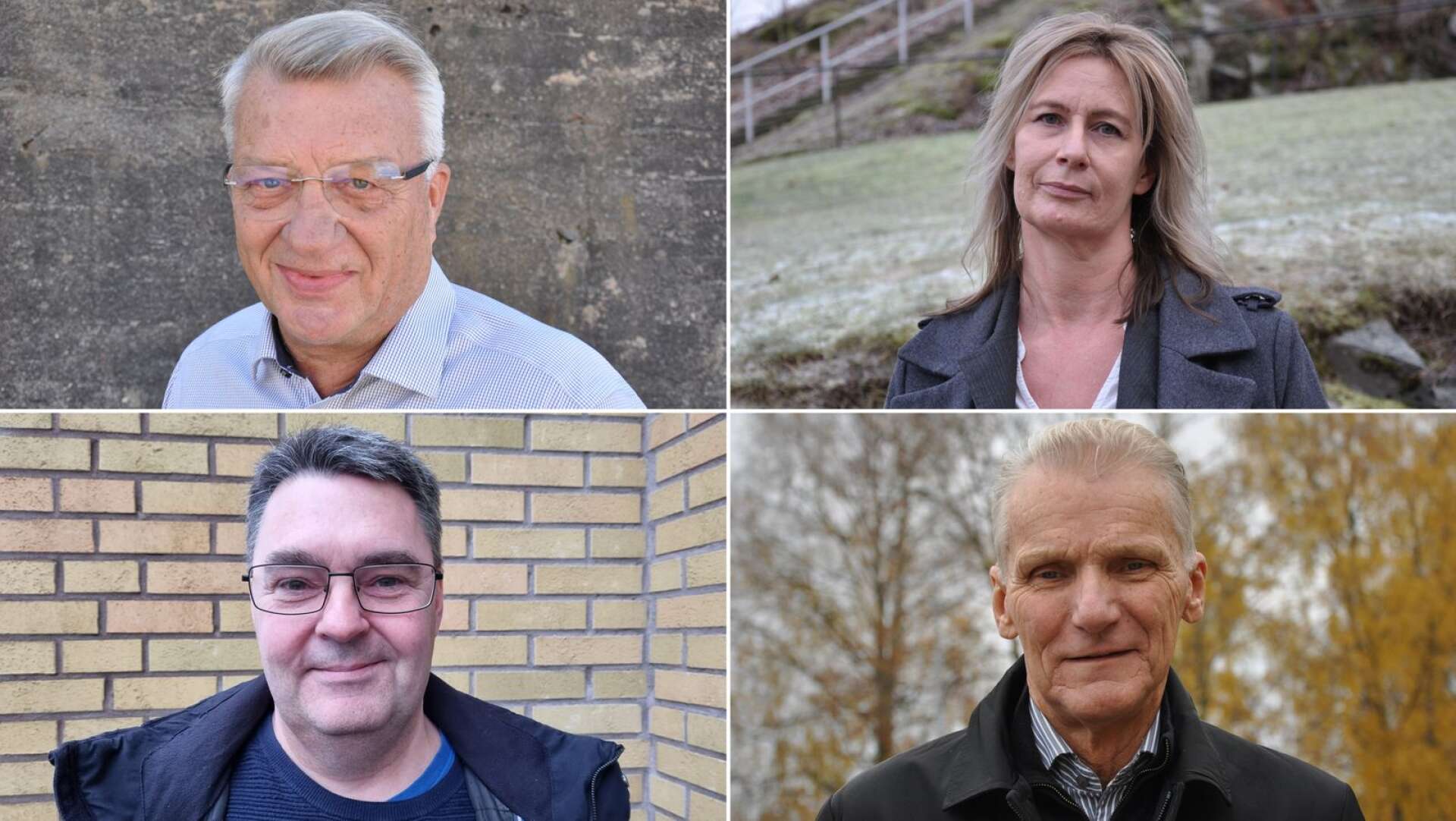 Kvartetten som ska leda det politiska arbetet i Bengtsfors kommun under de kommande fyra åren. Moderaterna Stig Bertilsson, Susanne Öhrn, Anders Forsberg och Ulf Nelson.