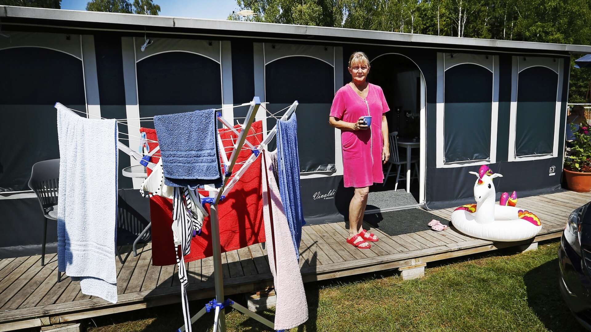 Barbro Marklund från Säffle kallar Duse udde camping för ”ett litet paradis”.
