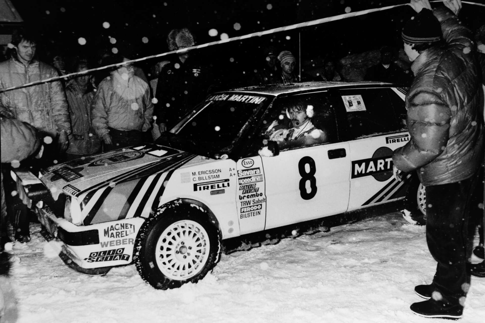 Mikael Ericsson i Svenska rallyt 1987, då han blev tvåa totalt bakom finländaren Timo Salonen.