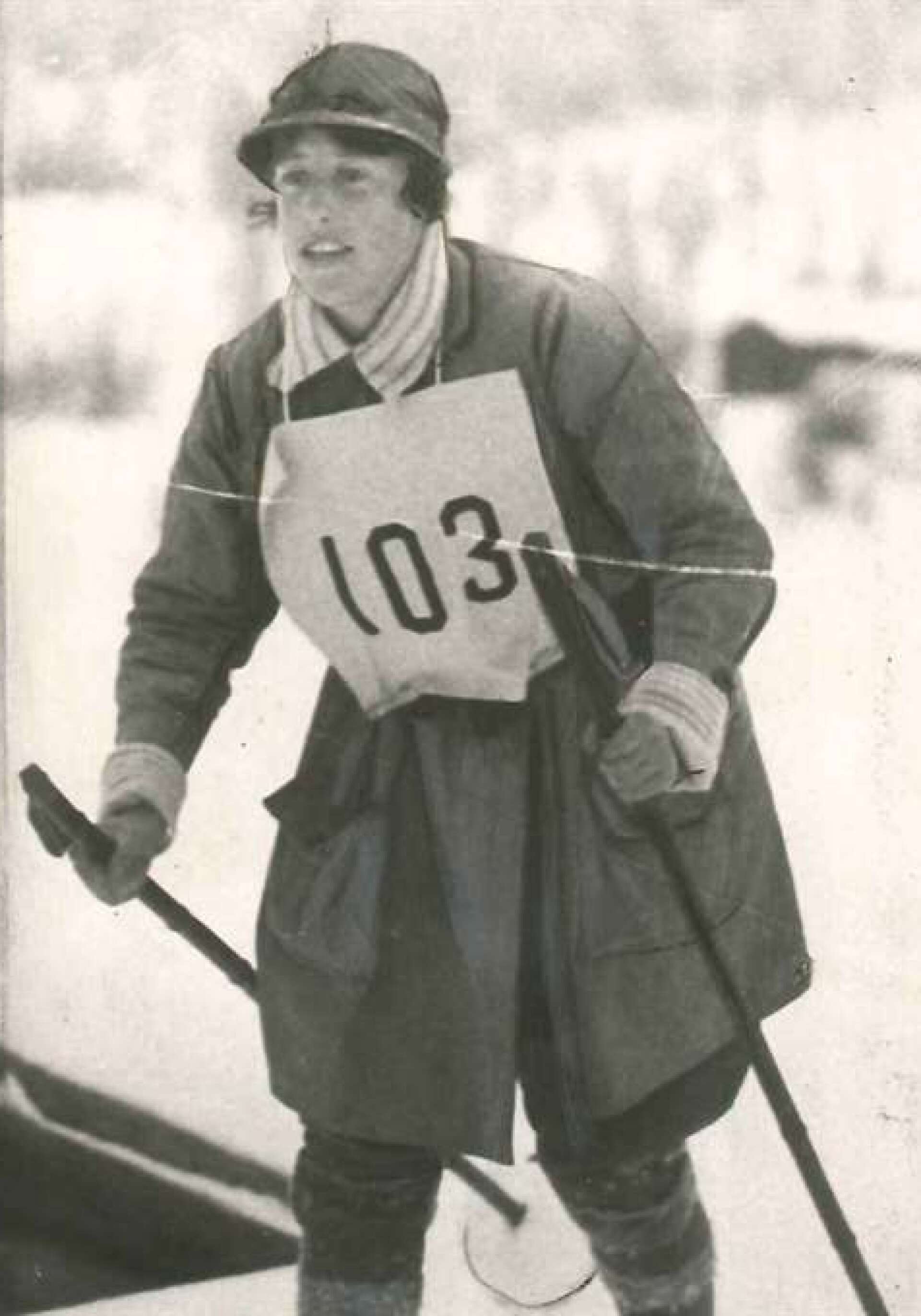  Margit Nordin under det historiska Vasaloppet.