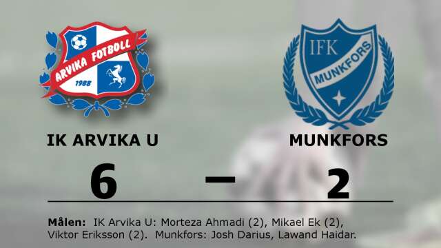 IK Arvika Fotboll vann mot IFK Munkfors