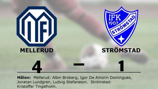Melleruds IF vann mot IFK Strömstad