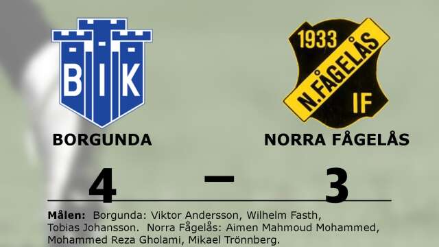 Borgunda IK vann mot Norra Fågelås IF