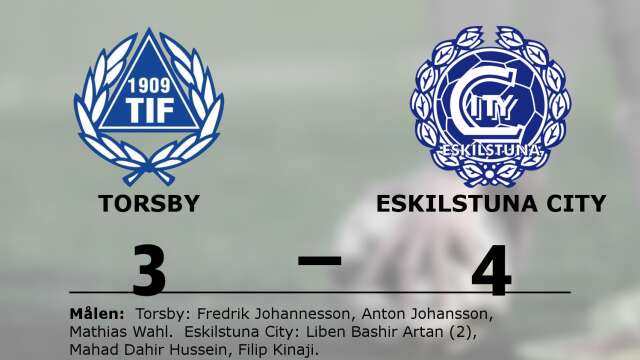 Torsby IF förlorade mot Eskilstuna City FK