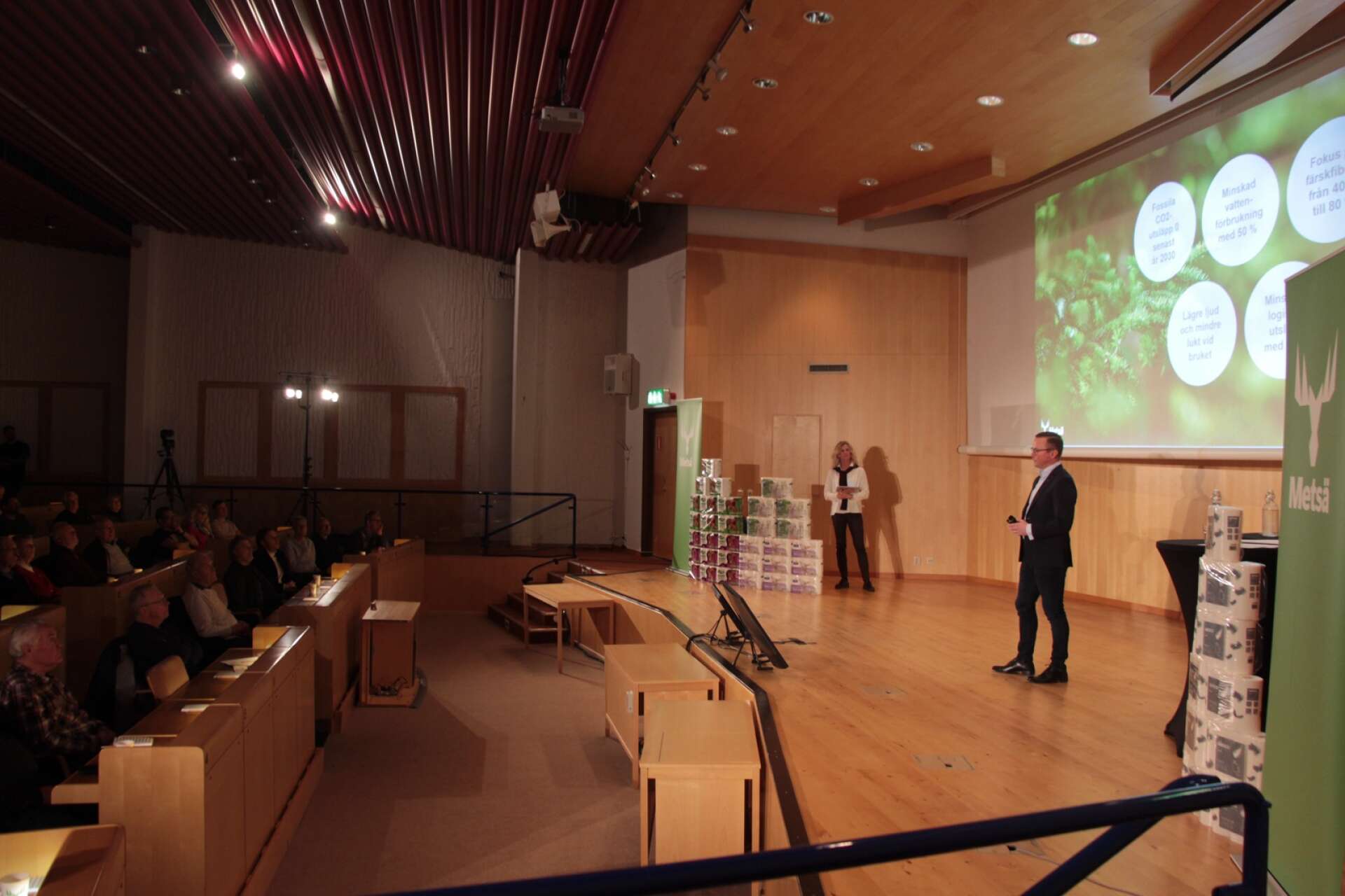 Metsä tissues vd i Sverige, Jani Sillanpää, berättade om företagets framtidsplaner. 