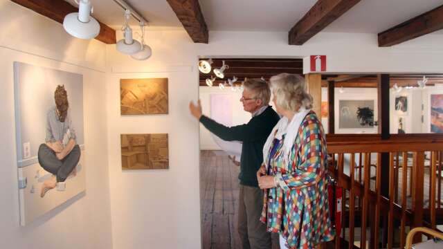 Det blir inga fler konstutställningar i Gutenbergshuset i år, det konstaterar ordföranden i Mariestads konstförening Kerstin Lundborg. Arkivbild.