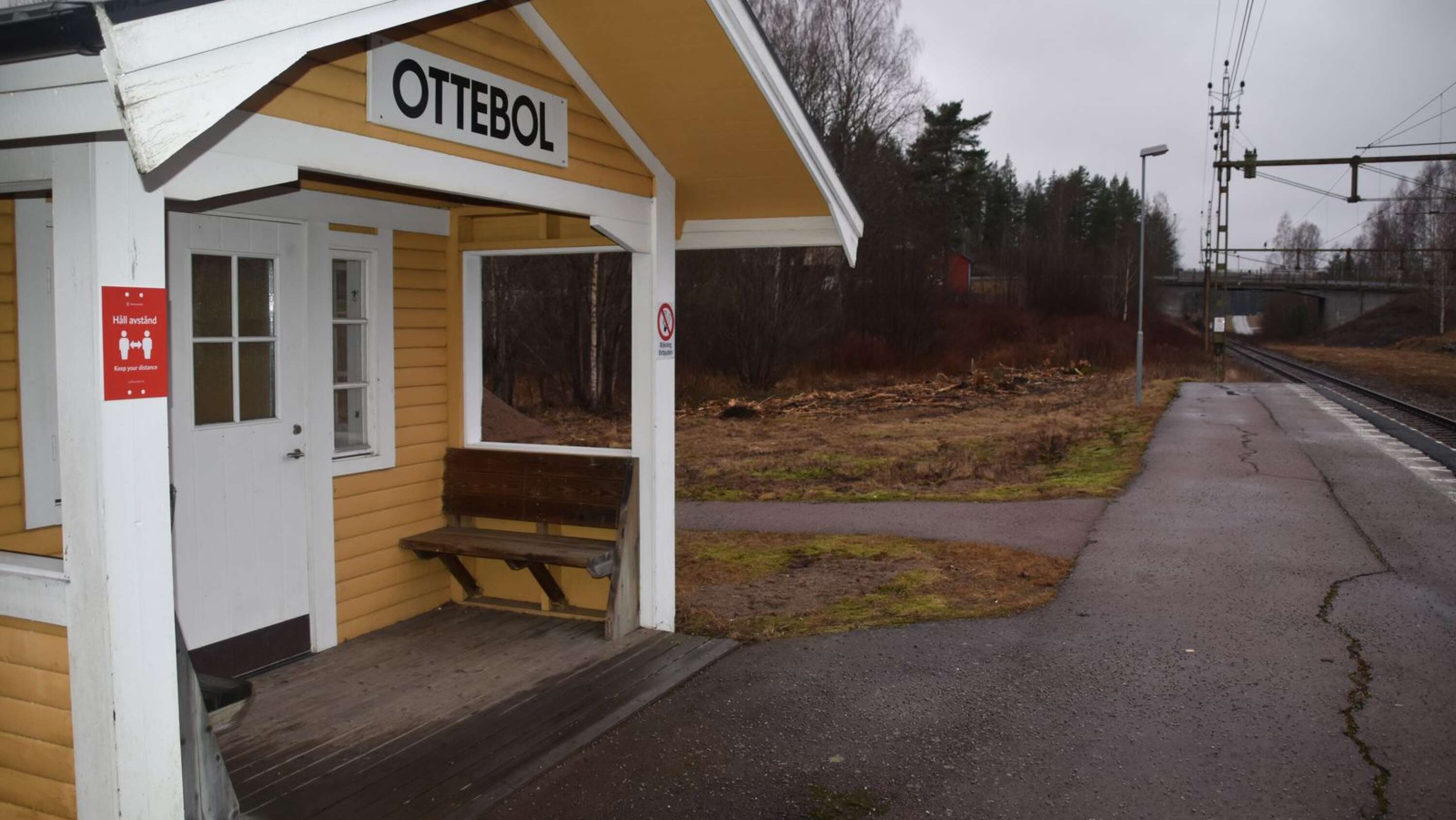 Hållplatsen i Ottebol är åter i bruk.