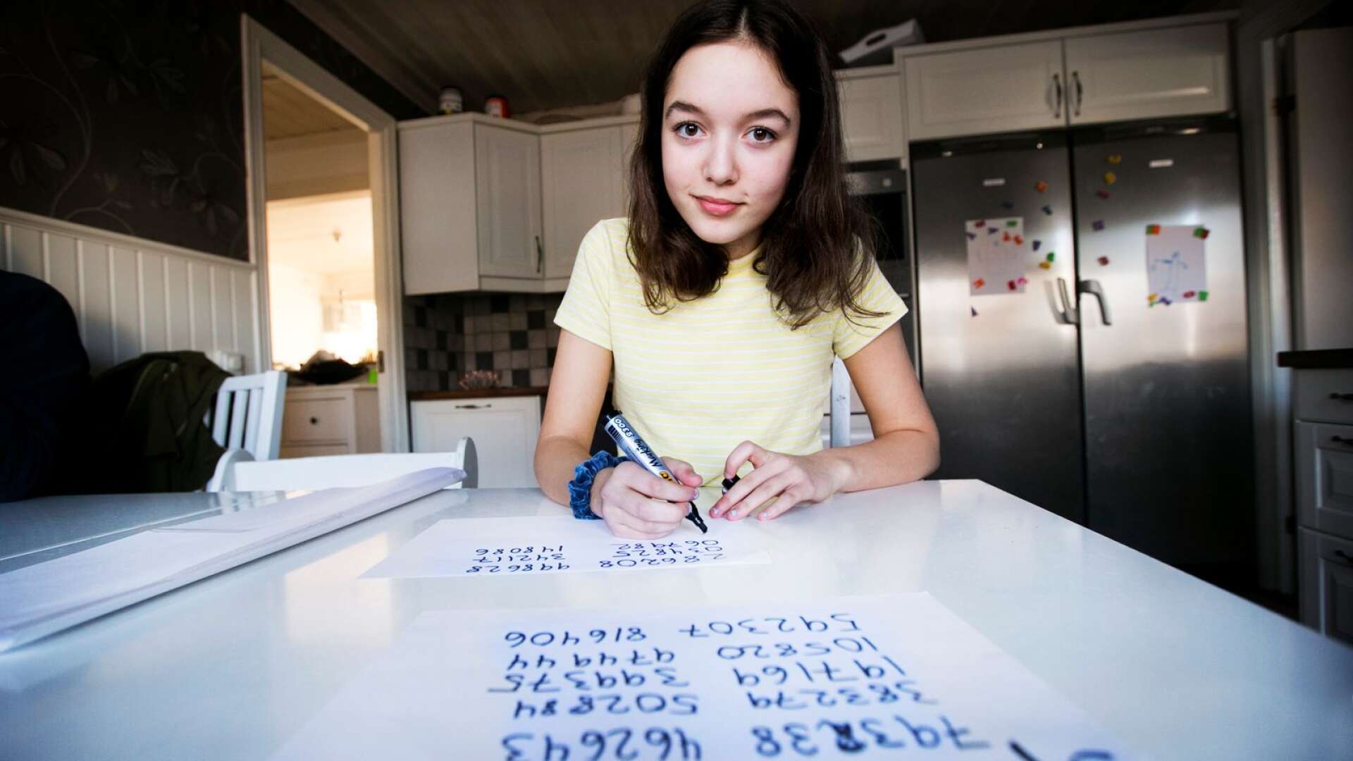 Amilia Al-Rufeye, 15, vann skolans pi-tävling. Hon klarade imponerande 610 decimaler.