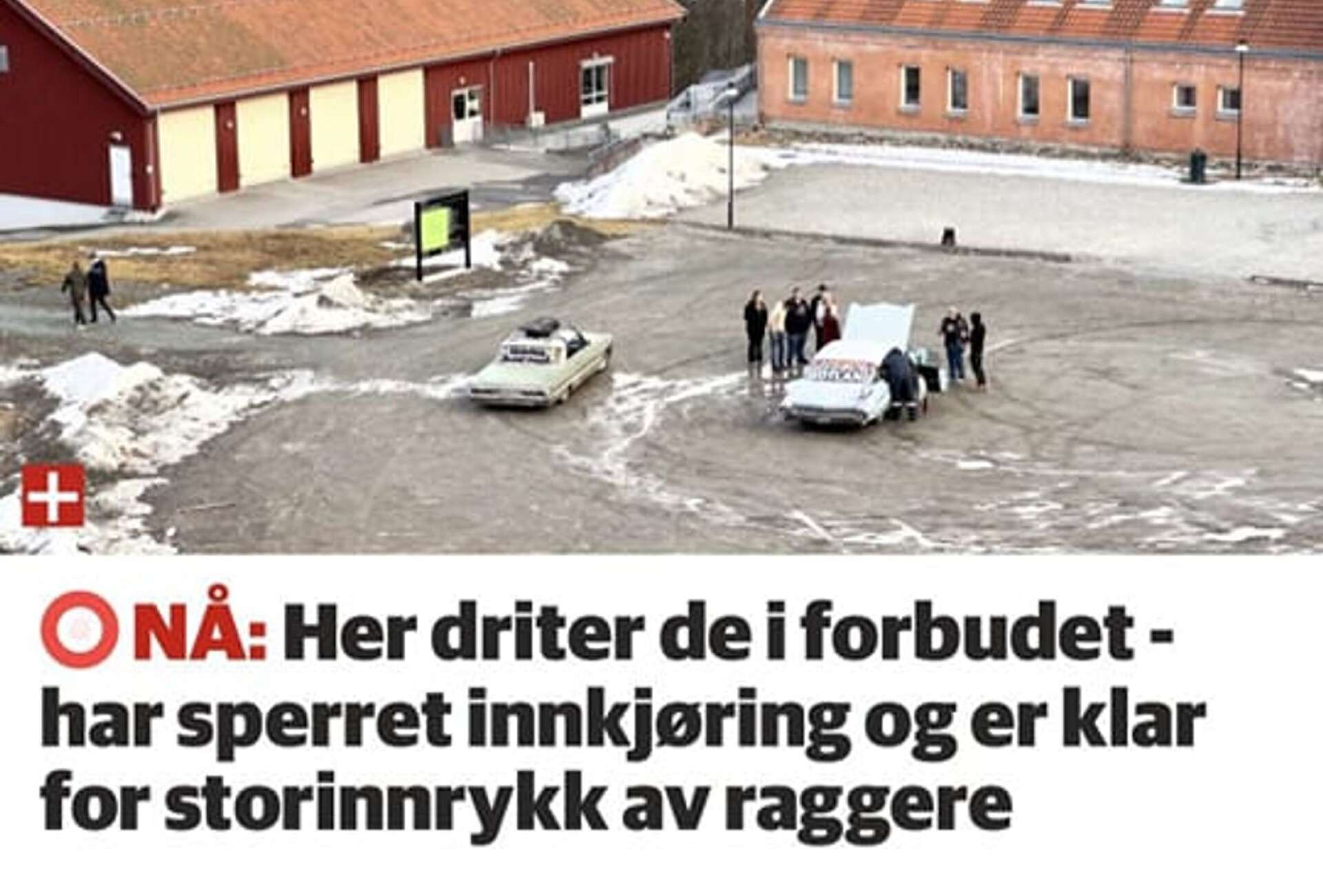 Rubriken och bilden i norska Glåmdalen.