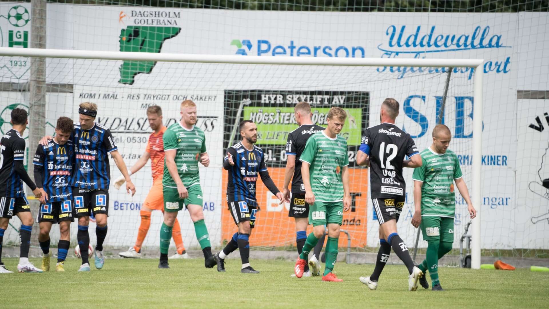 Högsäter-Karlstad svenska cupen 0–3. Karlstad har precis gjort mål.