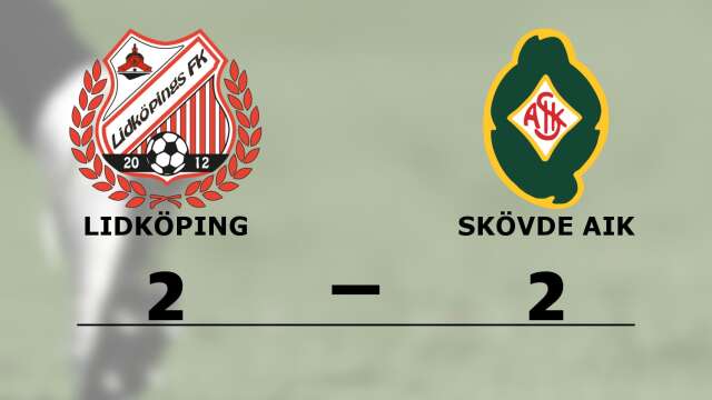 Lidköpings FK spelade lika mot Skövde AIK