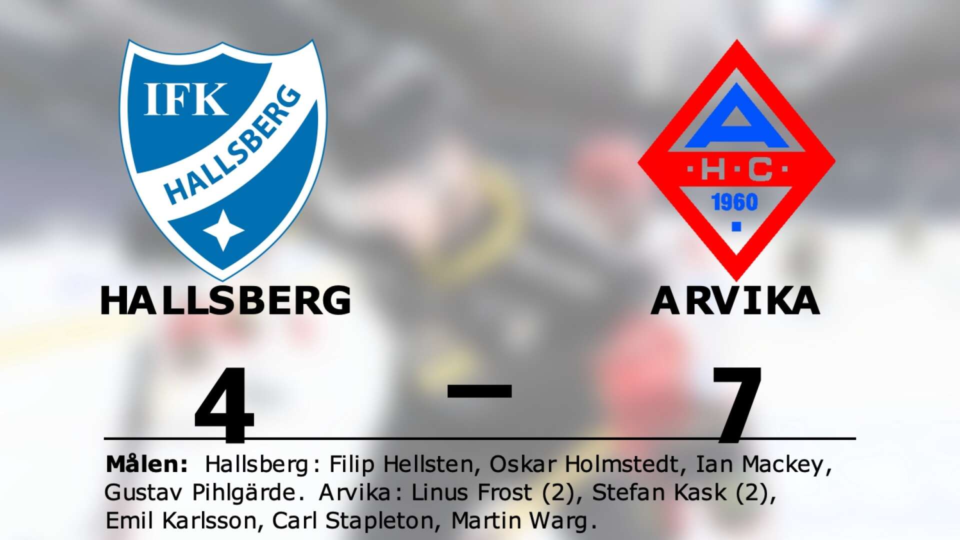 Hallsberg förlorade mot Arvika