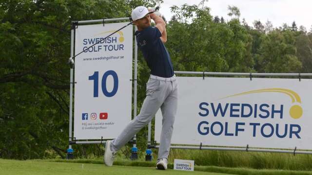 Lucas Norman under en tävling på Swedish Golf tour, som nu heter MoreGolf Mastercard tour.