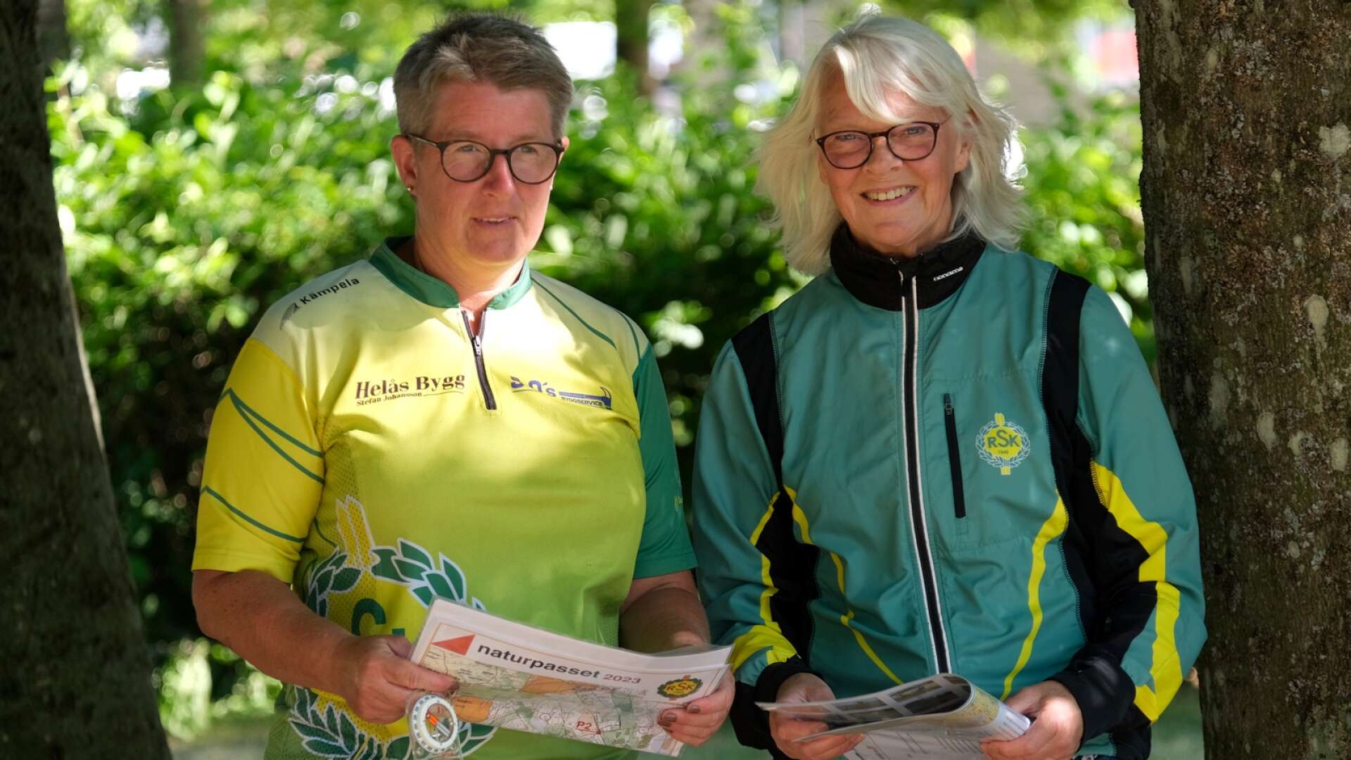 Fredrika Eriksson och Maria Ahlberg är förberedda inför årets Naturpass.