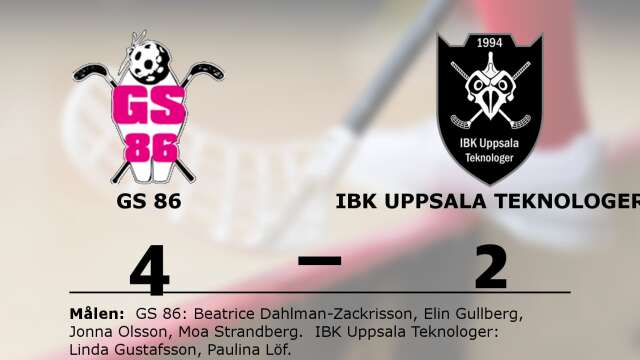 GS 86 AIF vann mot IBK Uppsala Teknologer