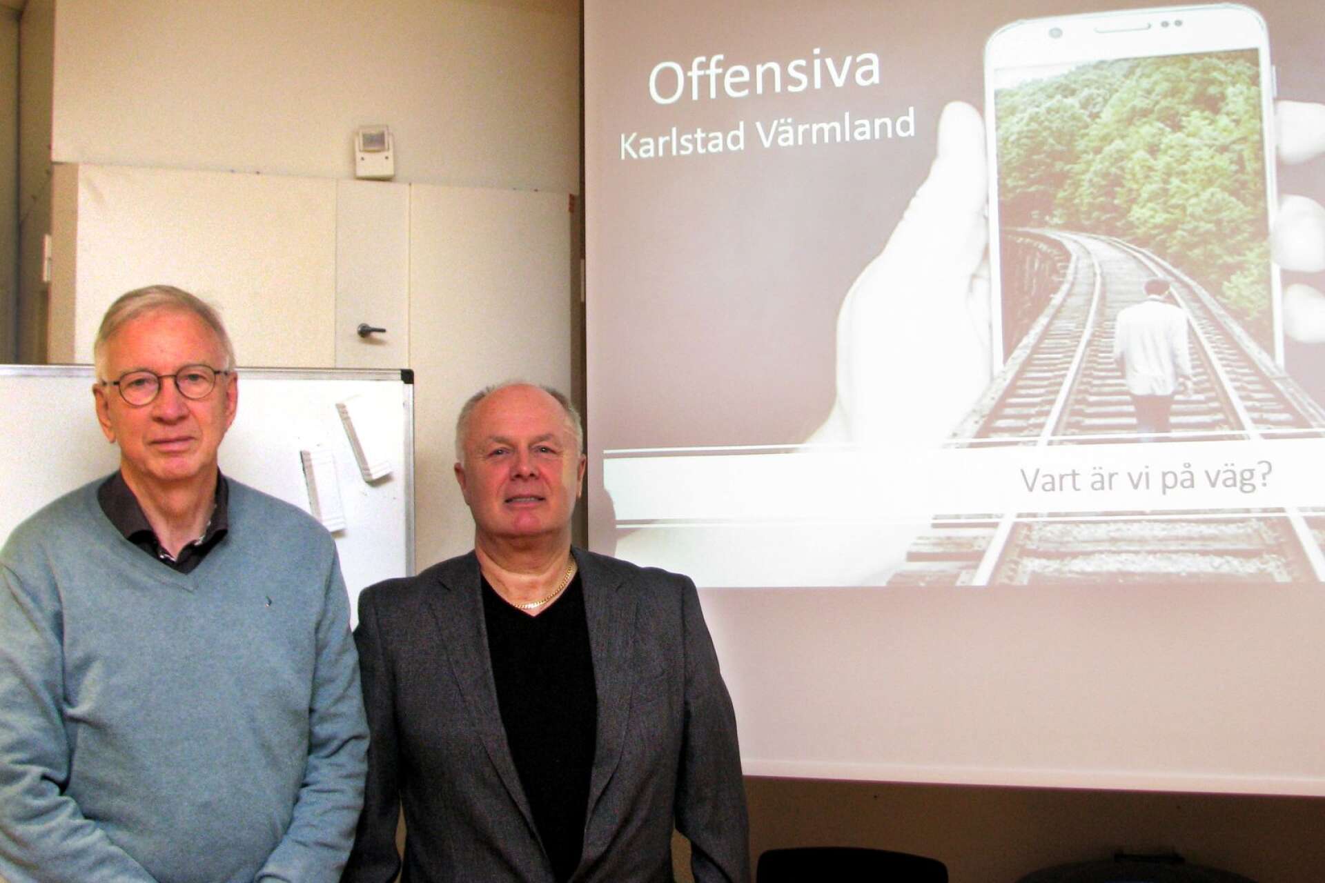 Leif Lendrup och Johan Danielsson är två av ledamöterna i den nya politiskt oberoende tankesmedjan, Offensiva Karlstad Värmland.
