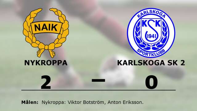 Nykroppa AIK vann mot Karlskoga SK