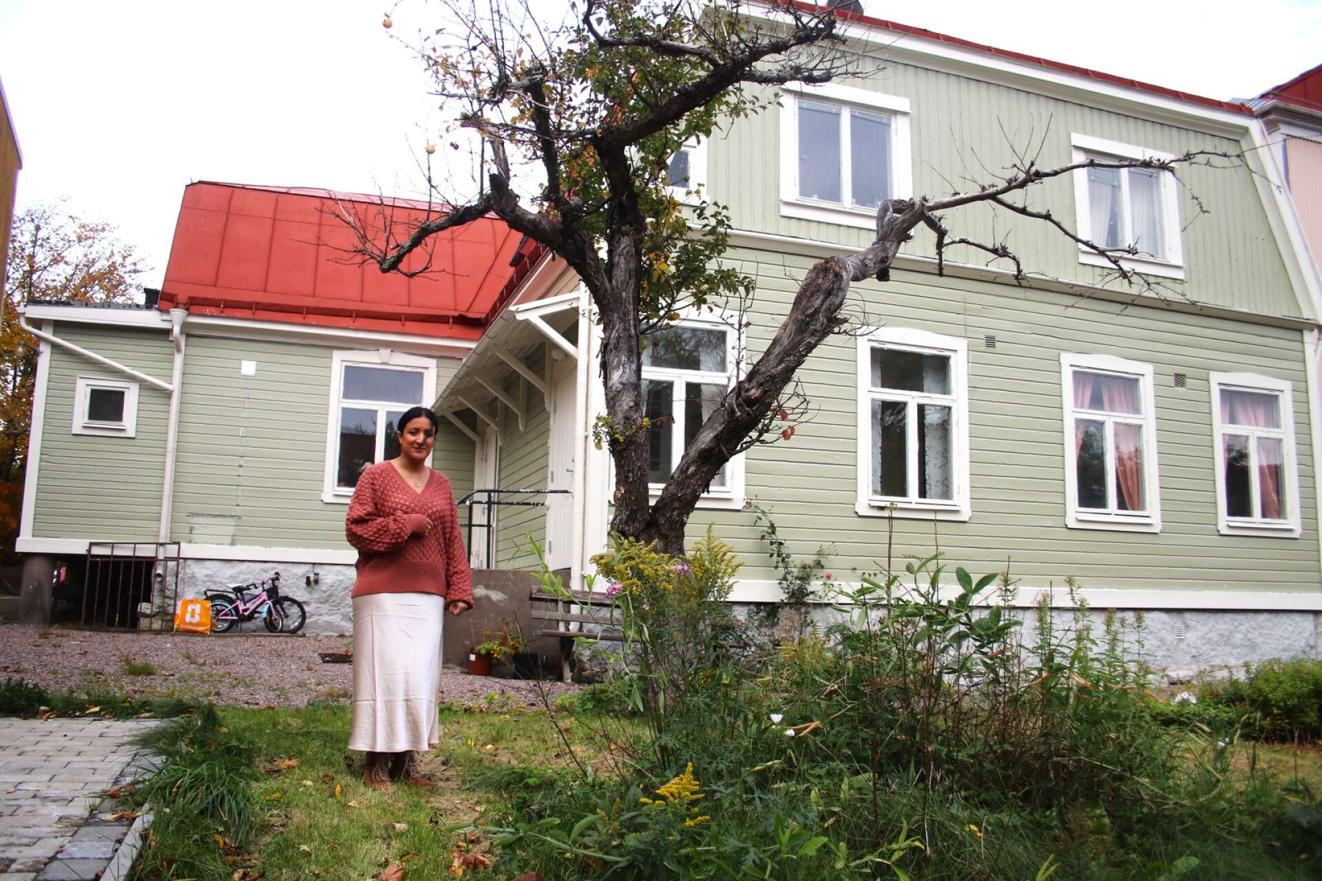 Shaimaa Johansson har tidigare mest bott på landet, senast på Värmlandsnäs, så hon uppskattar närhet till grönområde.