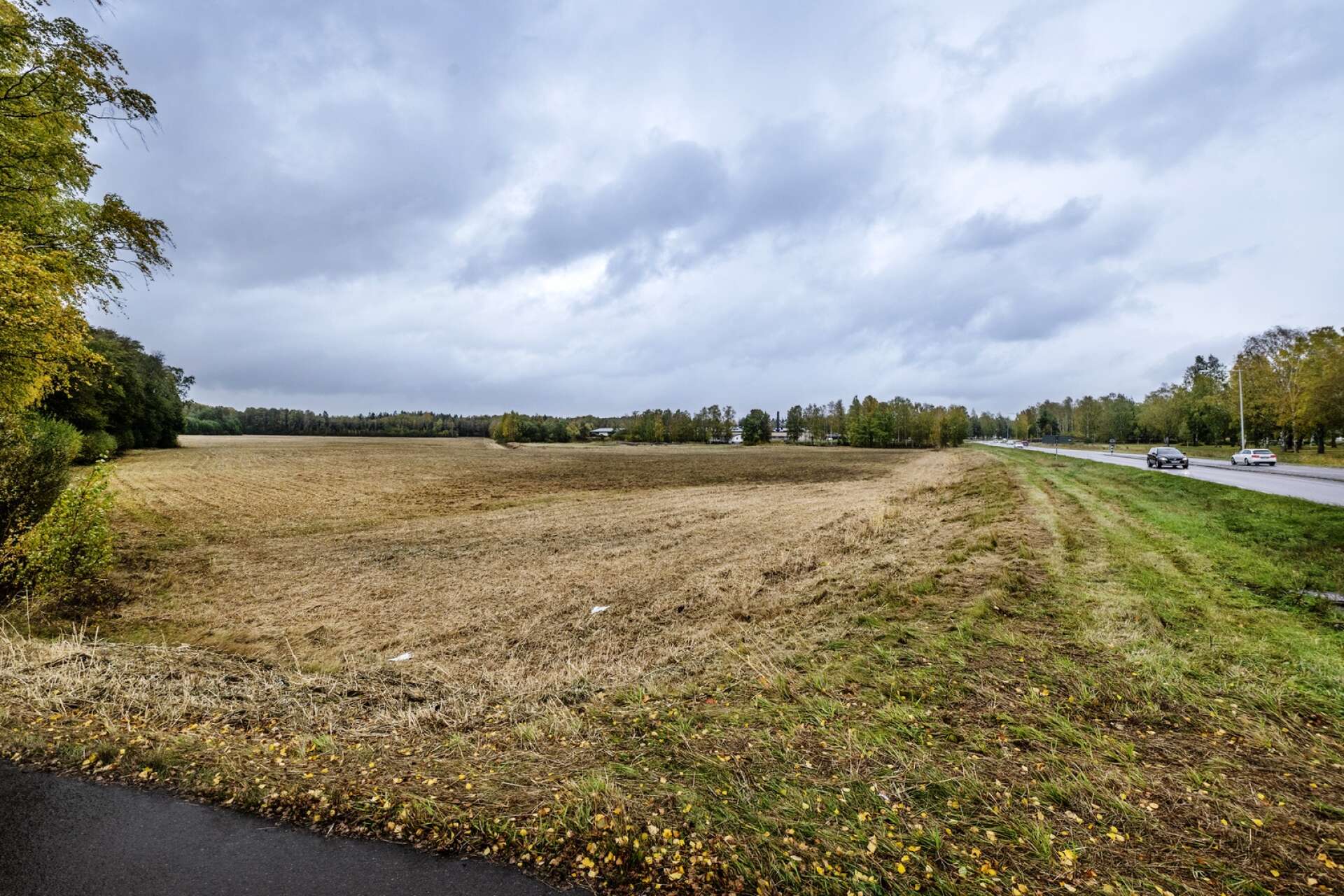 Området intill Industrileden i Skoghall där en solcellspark planeras ligger för nära Klarälven, anser länsstyrelsen.