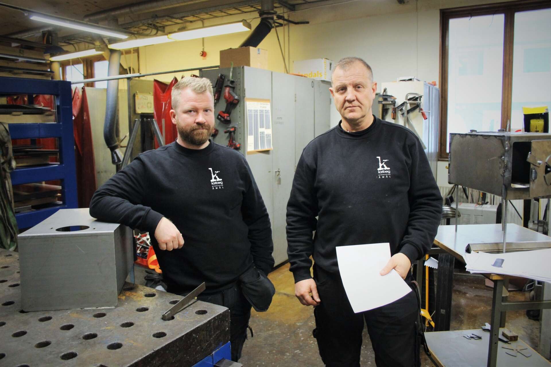 Johan Solhemmer och Håkan Skogh är lärare på industritekniska programmet.