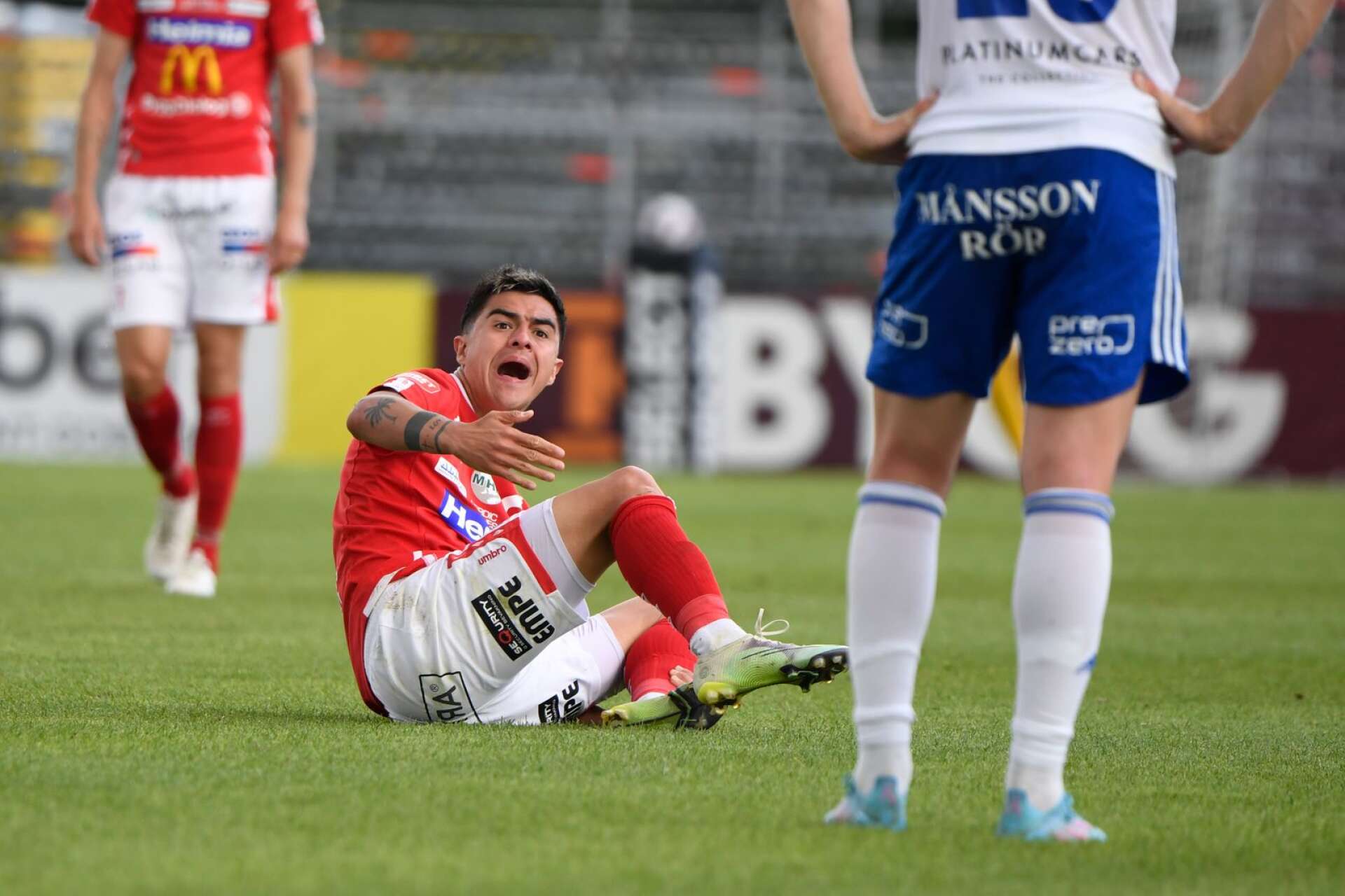 Degerfors Diego Campos slog frisparken som gav 1–1-kvitteringen mot Norrköping.