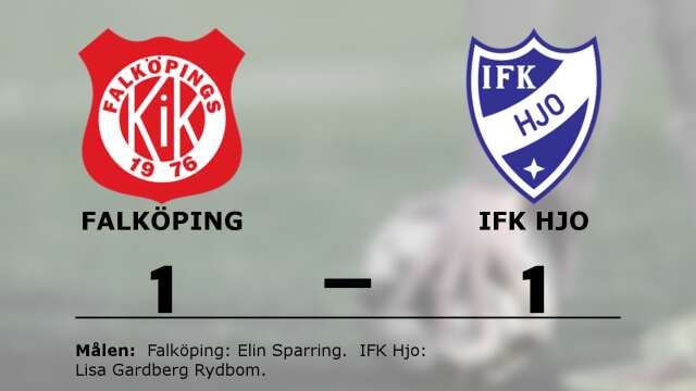 Falköpings KIK spelade lika mot IFK Hjo
