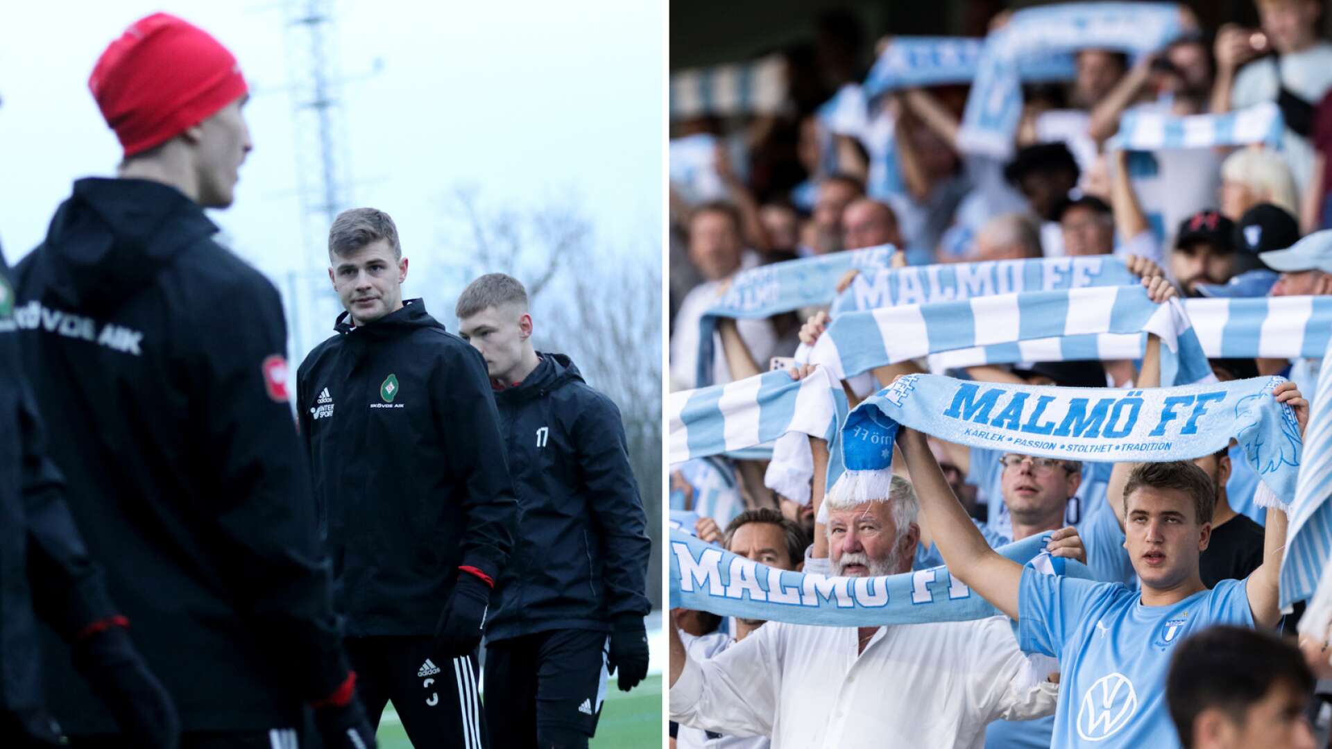 Ett himmelsblått publikhav väntar Filip Schyberg och Skövde AIK i säsongens första tävlingsmatch. Merparten av biljetterna är redan sålda till söndagens match på Malmö IP.