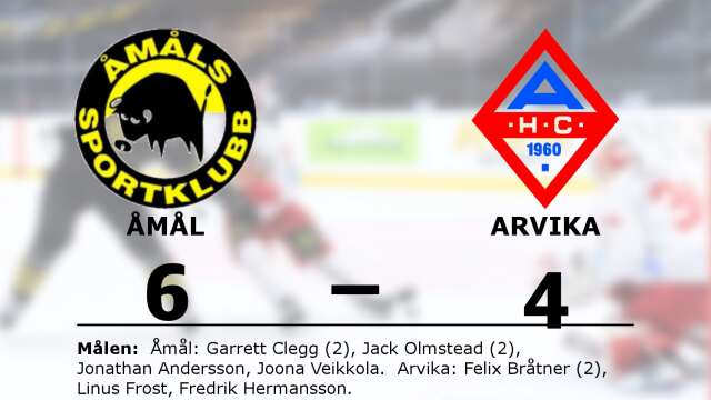 Åmåls SK vann mot Arvika HC
