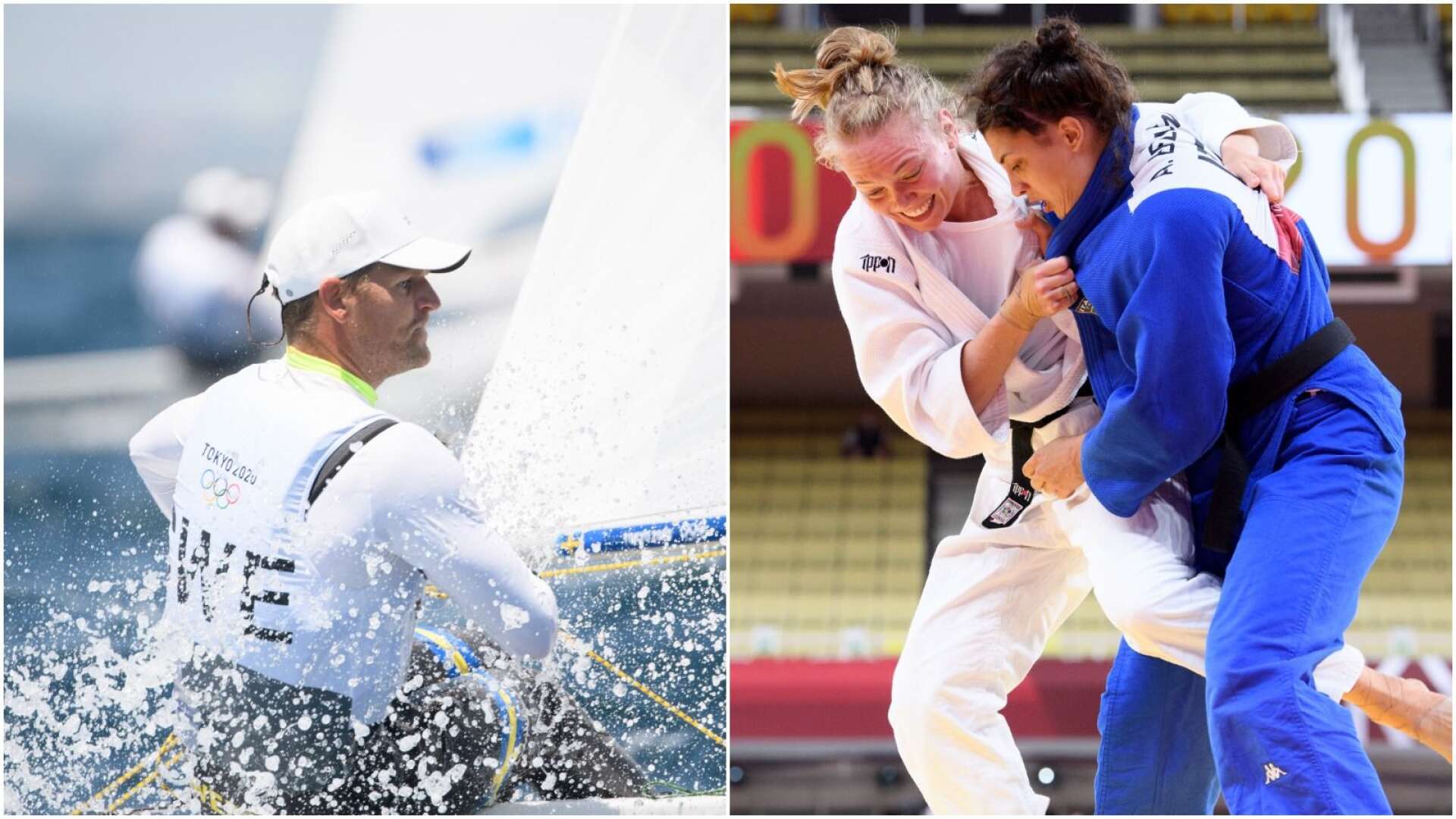 Jesper Stålheim och Anna Bernholm på OS i Tokyo.