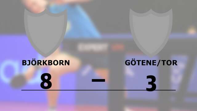 Björkborns GoIF vann mot Götene/Tor BTK