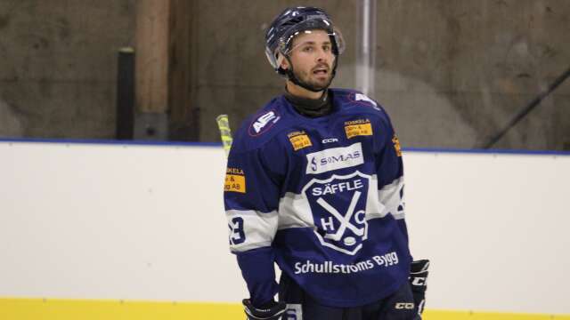 Arkivbild. Tobias Thörner, en av målskyttarna när Säffles HC fick sin första vinst för säsongen.