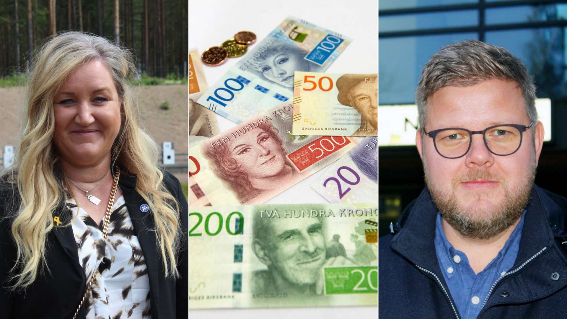 Marie Oudin (M)och Eric Hesselius (L) ger sin syn på välfärdspengarna.