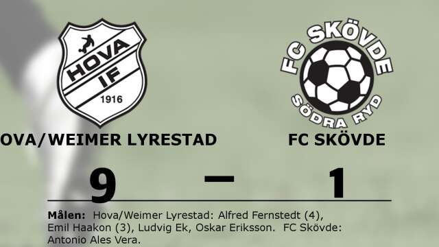 Hova/Weimer Lyrestad vann mot FC Skövde