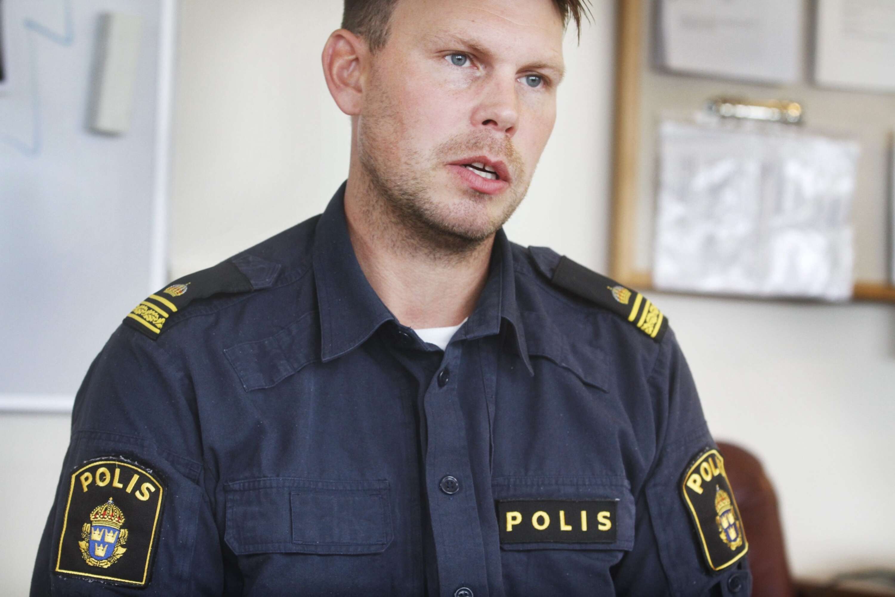 Johan Frealdsson, utredningschef vid polisen i Mariestad.