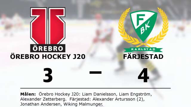 Örebro Hockey förlorade mot Färjestad BK Junior