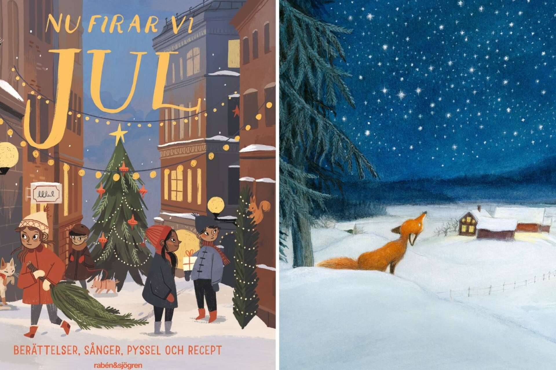 En julbok som räcker många jular: Nu firar vi jul innehåller bland annat Eva Erikssons bilder till Astrid Lindgrens Räven och tomten.