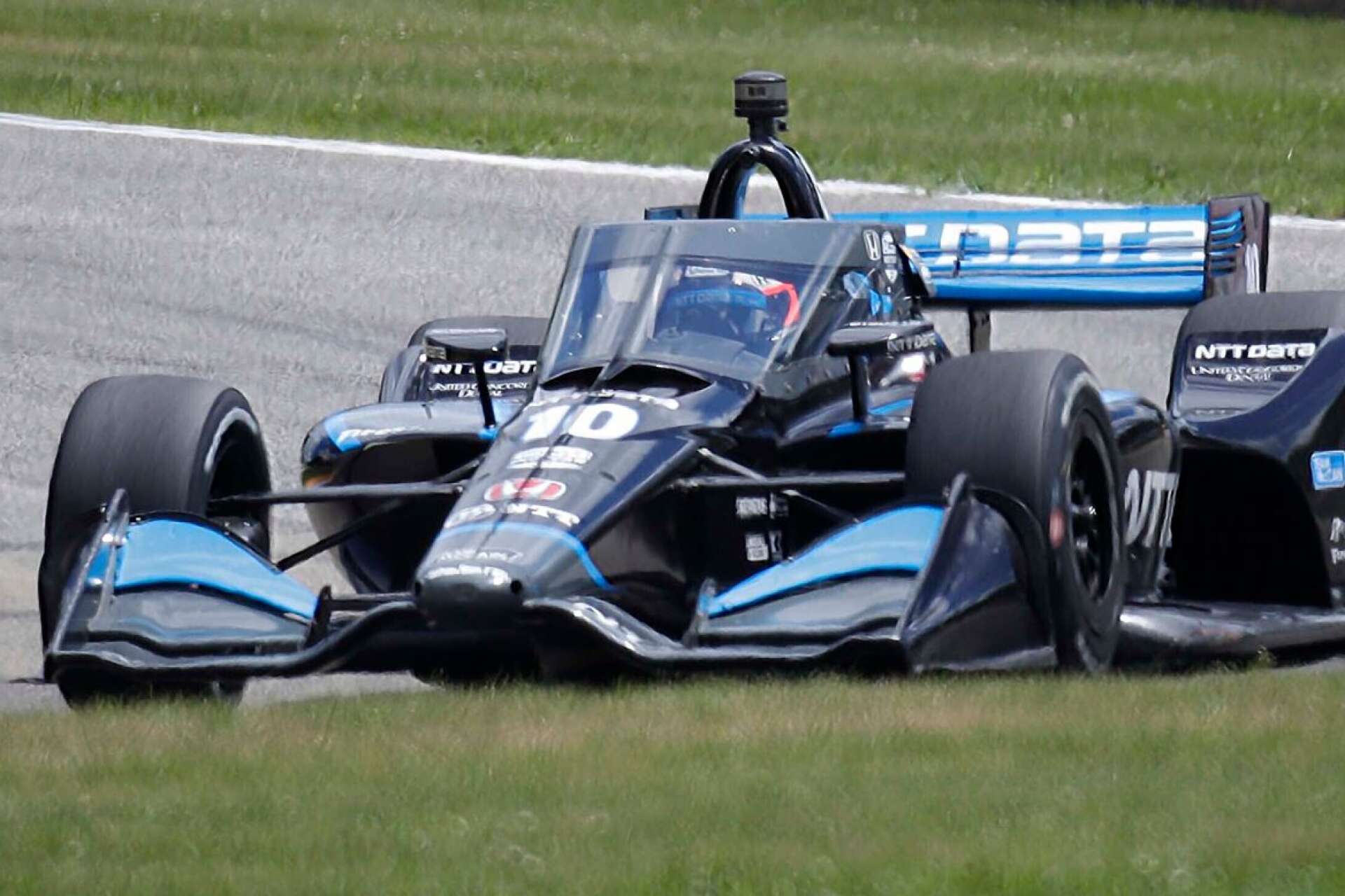  Felix Rosenqvist på Road America där han under söndagen vann sitt första lopp i Indycar. 