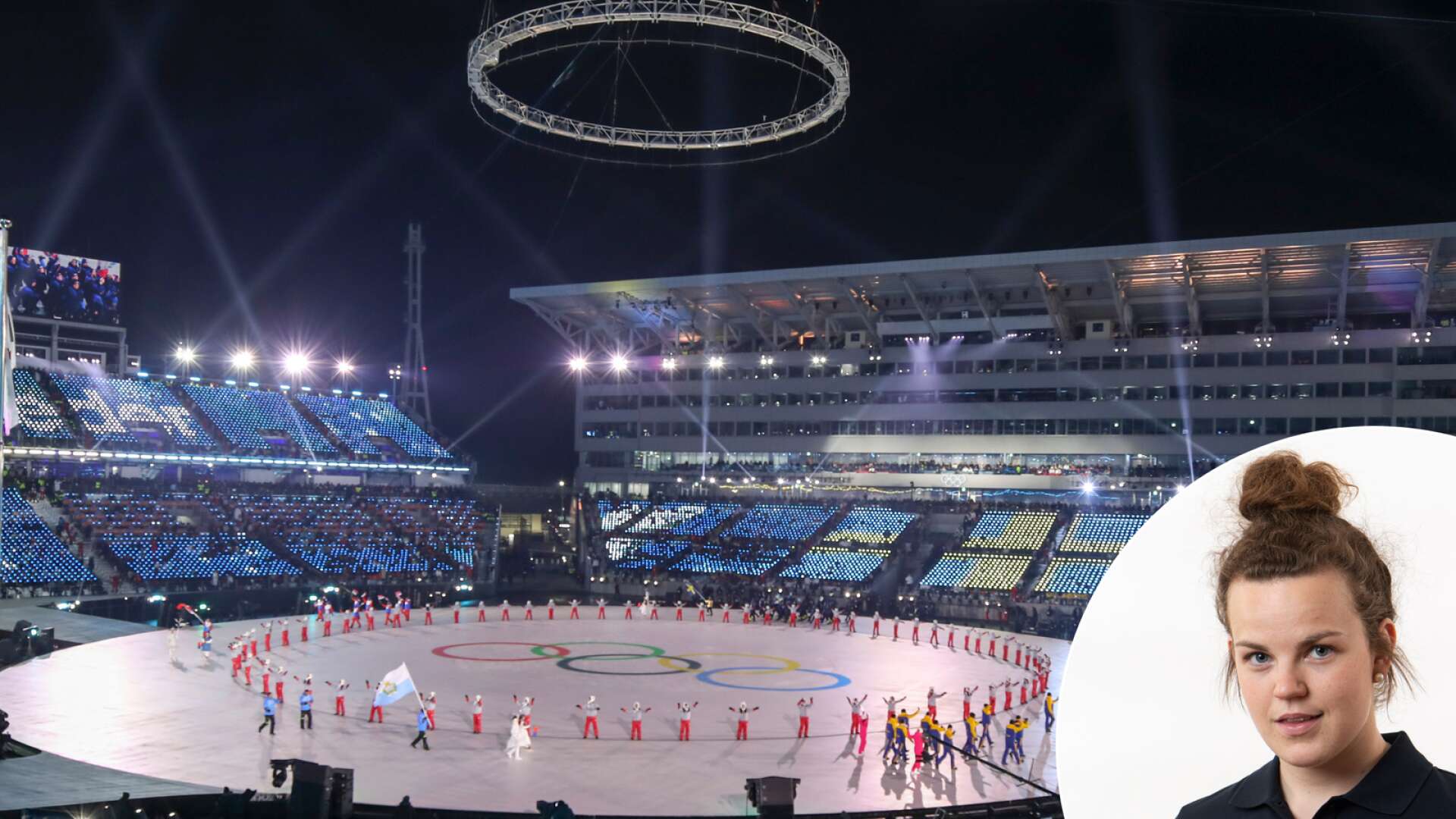 OS-invigningen i Pyeongchang.