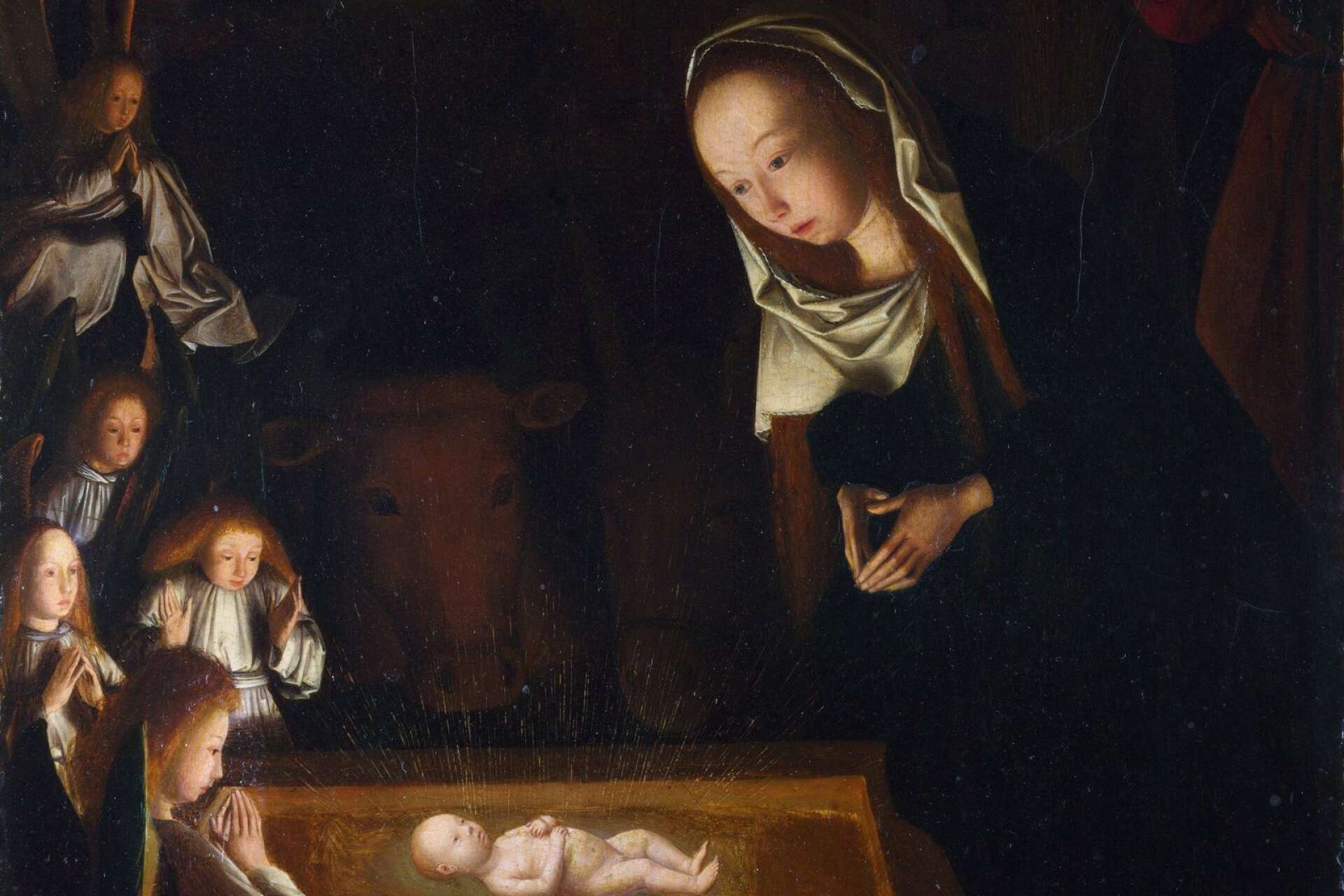 Birth of Jesus, av den nederländsk konstnären Geertgen tot Sint Jans.