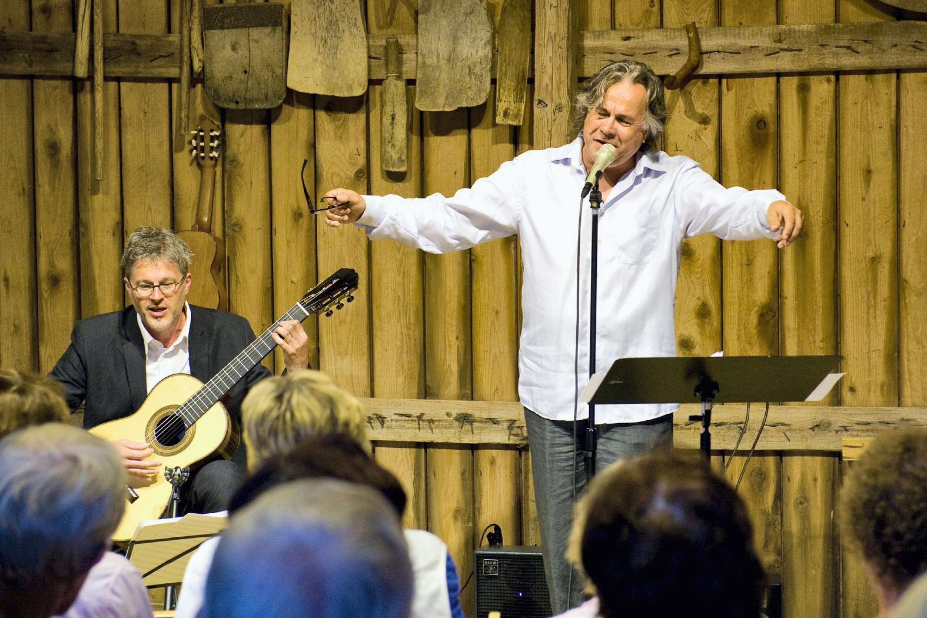 Mats Bergström och Mikael Samuelson vid en tidigare konsert.