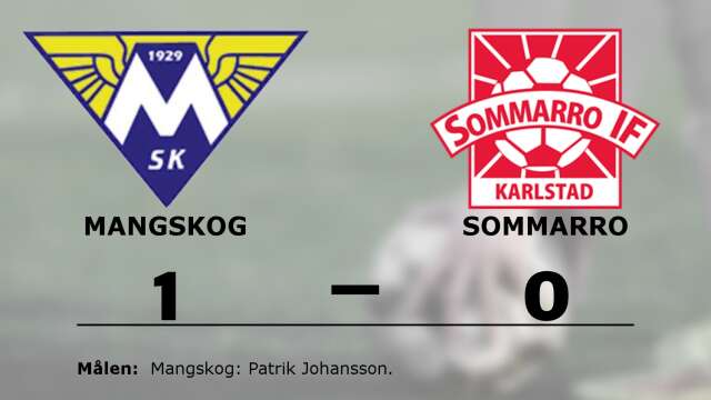 Mangskogs SK vann mot Sommarro IF